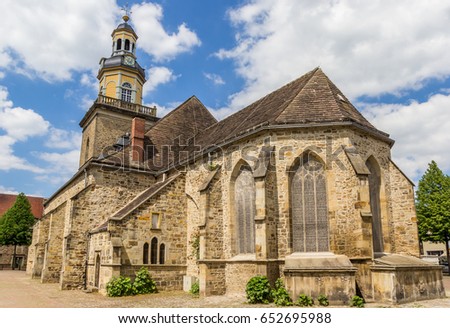 [[stock_photo]]: St Nicolai Church In The Historical Center Of Rinteln