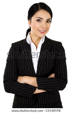 Friendly Smiling Young Adult Woman Wearing White Pinstripe Hat Stockfoto © iodrakon