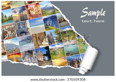 Stock photo: Pictures In A Beach Concept Vacation Memories