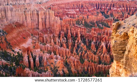 Сток-фото: Close Up Panorama Of The Amphitheater In Bryce Canyon