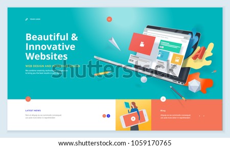 Сток-фото: Vector Web Design Banner