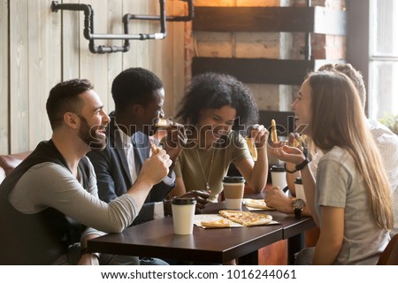 Stock photo: Group Of People Having A Break In The Cafeteria