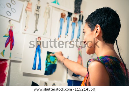 Stock photo: People Working In Fashion Industry