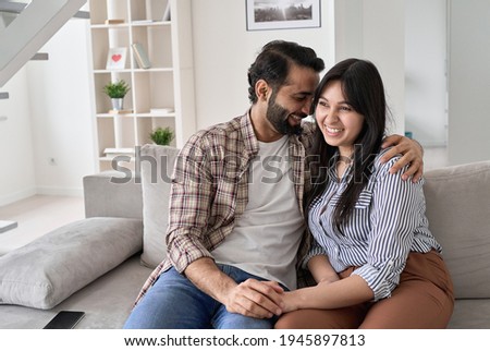 Stockfoto: Authentic Image Of Young Real Romantic Couple Having Good Time T