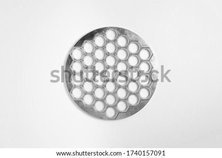 Stockfoto: Dumpling Isolated Traditional Russian Meat Food On White Backgr