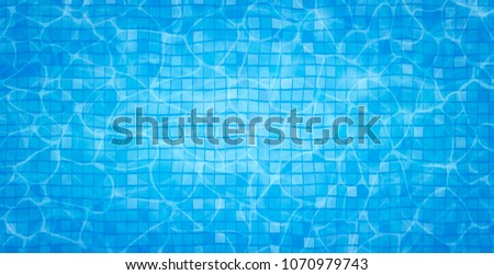 [[stock_photo]]: Swimming Pool Bottom Caustics Ripple And Flow With Waves Background Seamless Blue Ripples Pattern
