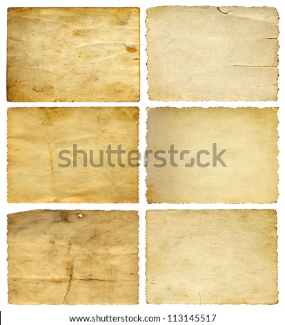 [[stock_photo]]: Abstract Ancient Brown Background With Set Old Paper In Scrap Bo