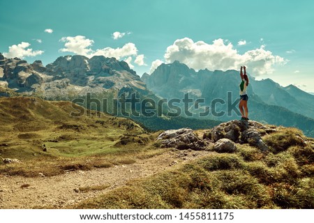 [[stock_photo]]: Panoramic View Of Dolomites Mountains Around Famous Ski Resort C