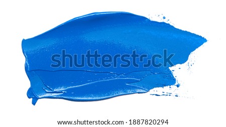 Stok fotoğraf: Cosmetics Abstract Texture Background White Acrylic Paint Brush