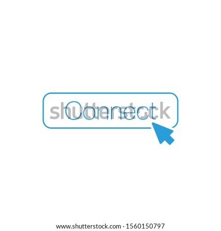 ストックフォト: Connect Wi Fi Wireles Button With Mouse Cursor Can Be Used For Web Ui Apps Stock Vector Illustra