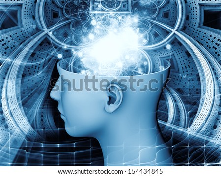 Stock fotó: Abstract Design Human Head And Symbolic Elements On The Subject Of Human Mind Consciousness Imagin