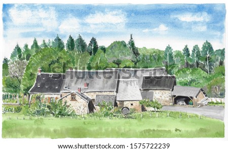 Stock photo: Landscape French Limousin