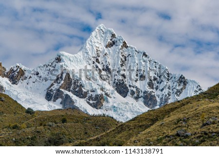 Stock photo: Peak Alpamayo In The Cordilleras