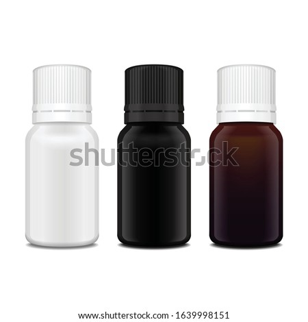 Сток-фото: Spa Template Of Blank White Cosmetics Bottles With Small Flowers On White Wood Board