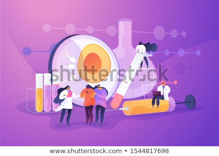 Foto stock: Infertility Concept Vector Illustration