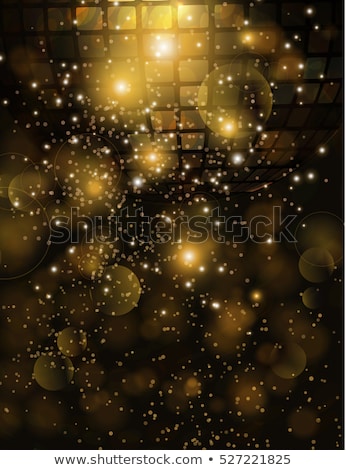 Сток-фото: Disco Ball Blurred Background For Poster