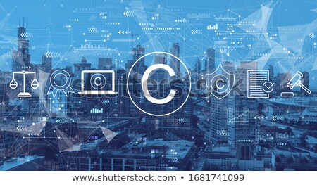 Foto stock: Intellectual Property Rights Concept Icon