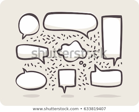 Foto stock: Shapes Of Dialogue Boxes