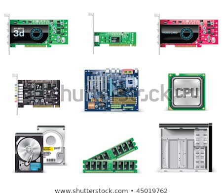 Memory Inside A Computer Workstation Foto stock © tele52