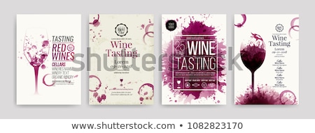 Foto stock: Wine Bar List Menu