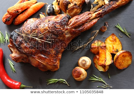 [[stock_photo]]: Lamb Roast With Rosemary