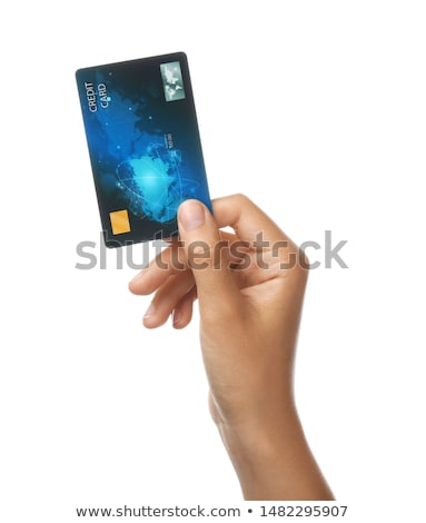 Сток-фото: Hand Holding Credit Card