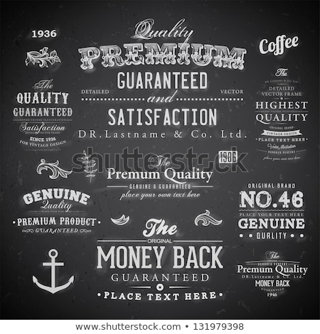 Stok fotoğraf: Money Back Guarantee Chalk Illustration