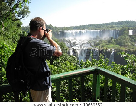 Stok fotoğraf: Iguazu Falls Seen From The River Parana