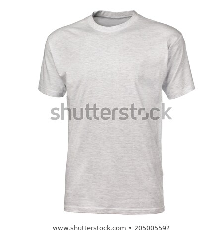 Blank Melange Gray Cotton T Shirt [[stock_photo]] © Dinga