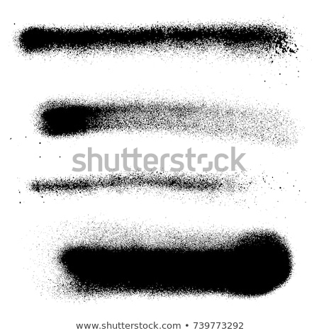 Graffiti Sprayed Line Design Element In White On Black Foto stock © Trikona