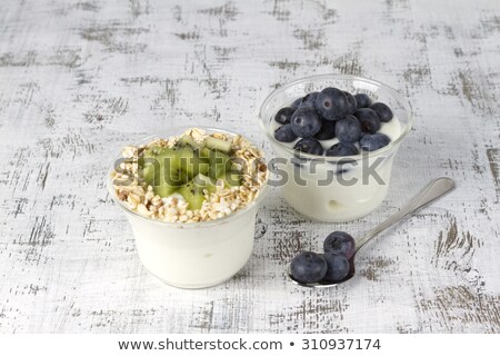 Stock photo: Mueslifruit And Yogurt