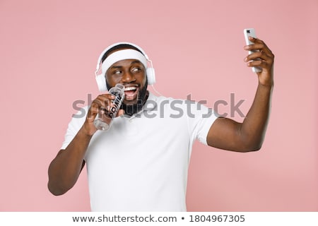 Stock photo: Young Man Doing Sports Isolated On The White