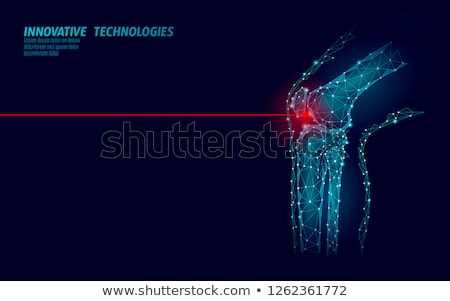 ストックフォト: Healthy Human Legs Knee Joint Technology Background