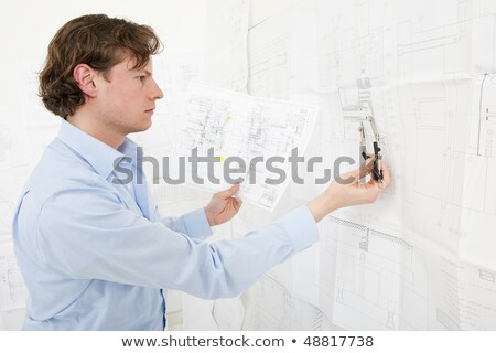 Stock photo: Cross Referencing Technicasl Drawings