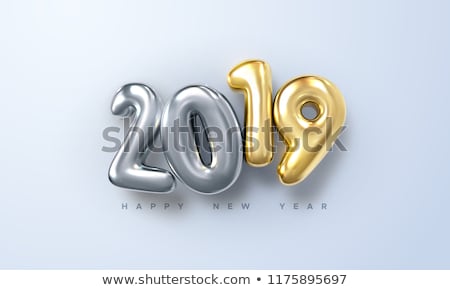 Zdjęcia stock: Colorful 3d Text 2019 Congratulations On The New Year 2019