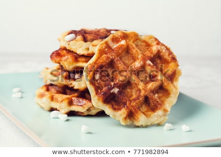 Foto stock: Dough For Belgian Liege Or Sugar Waffles