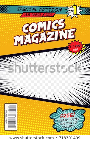 Comic Book Cover Template Free : Comic Book Cover Elements Images Stock