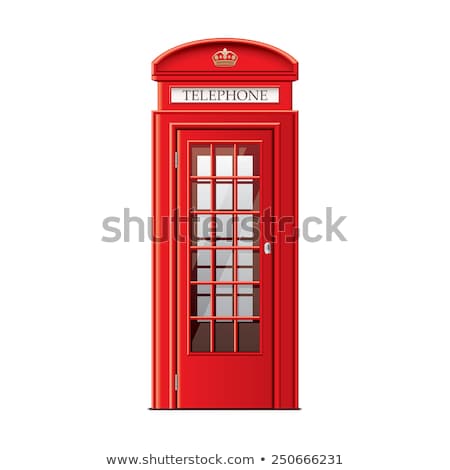 Stock photo: The Iconic British Old Red Telephone Box