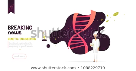 ストックフォト: Gene Therapy Concept Vector Illustration