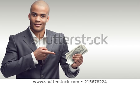 Foto d'archivio: Gift African Businessman With Money