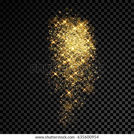 Foto stock: Glamorous Gold Shiny Glow And Glitter Luxury Holiday Background