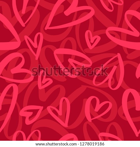 Zdjęcia stock: Love Pattern Vector Background