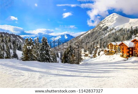 Foto stock: Winter Alp Mountains