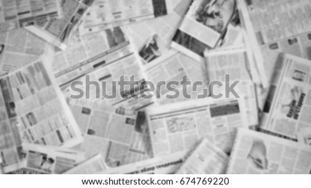 Stock photo: Grunge Abstract Newspaper Background For Design With Old Torn Po