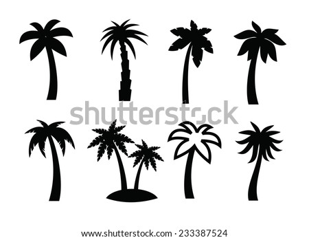 Foto stock: Palm Tree Icon