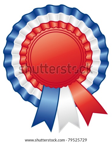 Red Rosette With France Flag In Gold Badge French Award Or Qual Stock photo © Albachiaraa