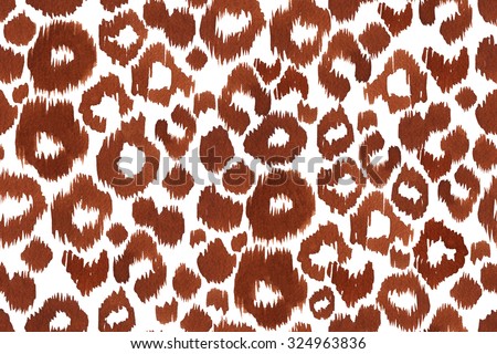 Stok fotoğraf: Pink Realistic Leopard Skin On White Detailed Seamless Pattern