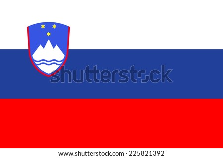 Stock fotó: Slovenia Flag