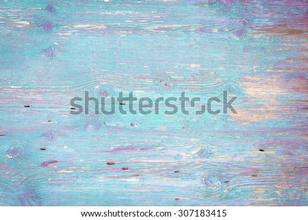 Foto stock: Vintage Blue Wooden Background Old Weathered Aquamarine Board Wood Backgriund