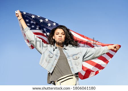 Stock photo: Lady Justice Under Blue Sky